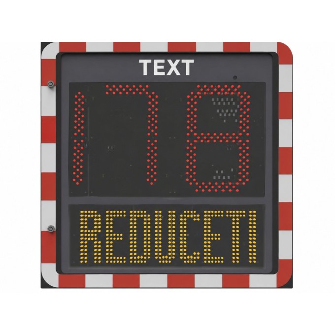 Panou radar autoportant - fara semn rutier suplimentar - 750x690